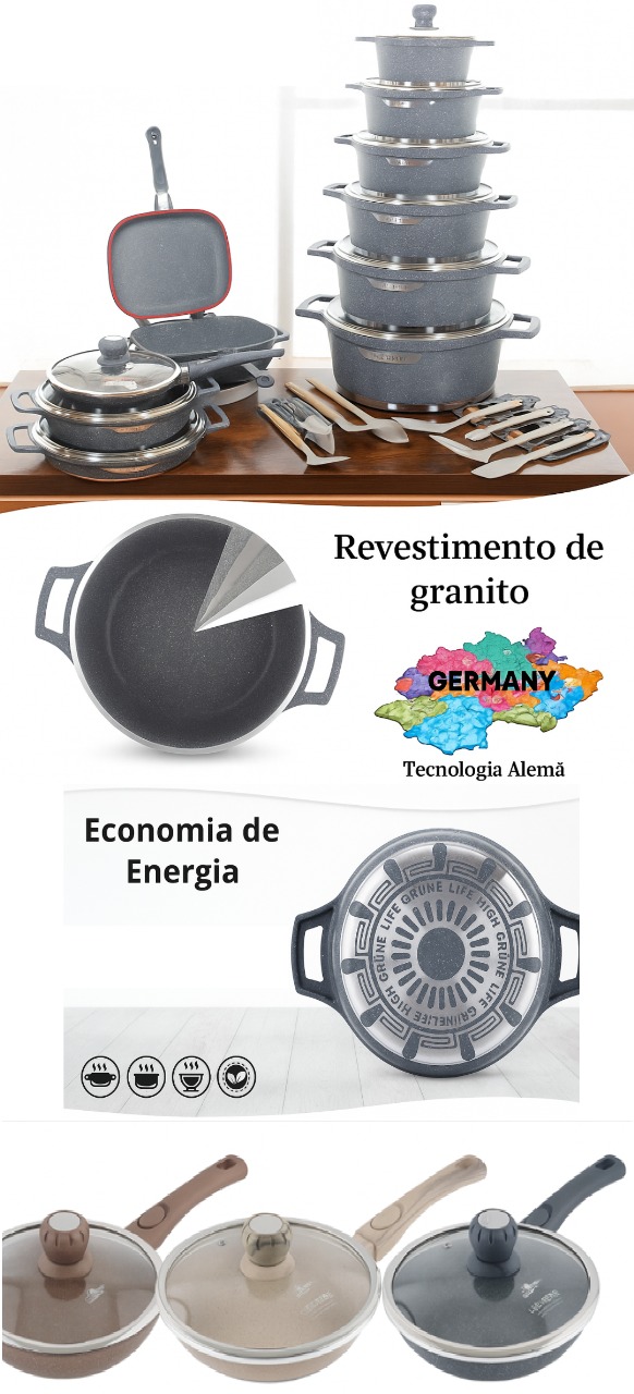 Especificações do Conjunto de Panelas